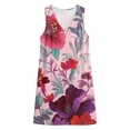 thumbnail image 7 of QUNYINEY Floral Sun Dresses for Women 2026 Beach Mini A Line Sleeveless Tank Dress V Neck Loose Fit with Pockets Casual Vacation Dresses, 7 of 7
