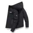 thumbnail image 4 of Chaqueta con capucha estampada para hombre, chaqueta informal de negocios de alta calidad, a la moda, sencilla, adecuada para correr y pescar al aire libre, primavera y otoño, novedad, 4 of 5