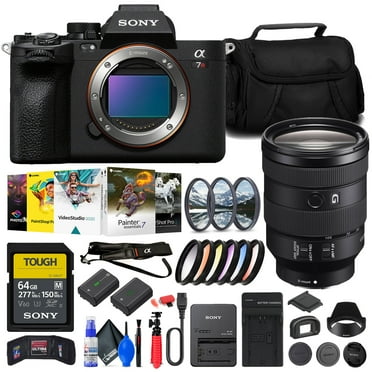 Sony a7R V Mirrorless Camera   Sony FE 24-105mm Lens   64GB Card   Filter Kit   Bag   More