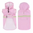 thumbnail image 4 of Chubasqueros para perros Poncho de lluvia impermeable con capucha para perros medianos y grandes, sudaderas ligeras con capucha para mascotas a prueba de viento para caminar al aire libre, 3XL, rosa Sailing  Electrónica, 4 of 4