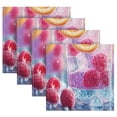 thumbnail image 5 of BZSMCE Satin Native Fab Cotton Dinner Napkin Colorful Cocktails with Fruit Reusable, 5 of 8