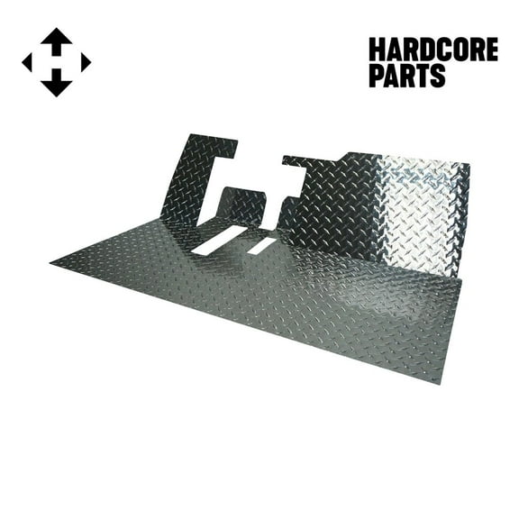 Hardcore Parts Aluminum Diamond Plate Floor Mat for YAMAHA G29 (DRIVE) Golf Cart