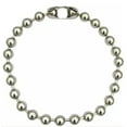 thumbnail image 7 of HOOUN Large 6/8/10mm Mens Necklace Ball Beads Chain Stainless Steel Silver Any Lenght-10mm 40 inch, 7 of 7
