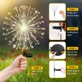 thumbnail image 5 of RICAN Solar Garden Lights Outdoor Decorative, 8 Pack Firework Garden Stake Lights Solar Powered, DIY Bendable Copper Wire Waterproof for Garden, Yard, Patio, Flower Bed, Chiristmas Decor, 5 of 9