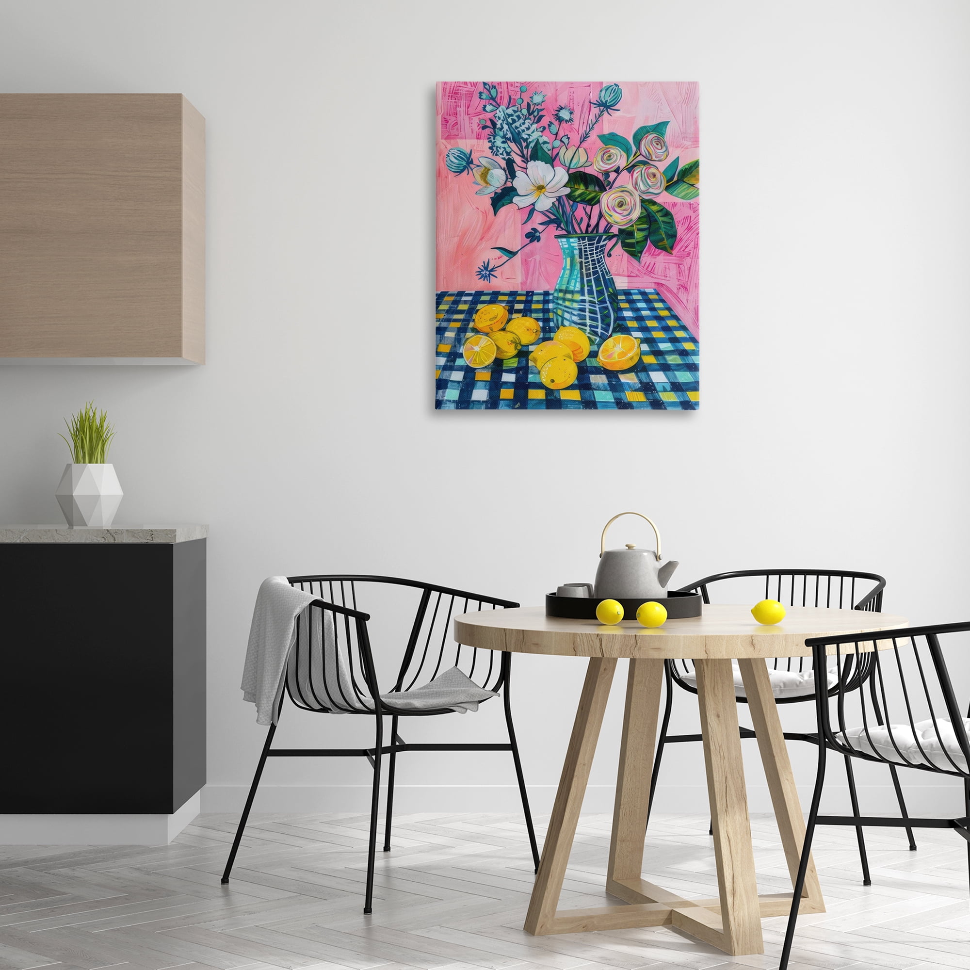 Stupell Industries Summer Table Bouquet Plants & Flowers Painting Wrapped Canvas Art Print Wall Art, 30 x 40