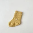 thumbnail image 1 of Chaussette d'École Bébé Printemps Automne Simplicité Coréenne Blanc Noir Lettre R Chaussette Courte pour Enfants Garçon Fille Coton Rayures Chaussettes Jaune m(2-4 Ans), 1 of 6