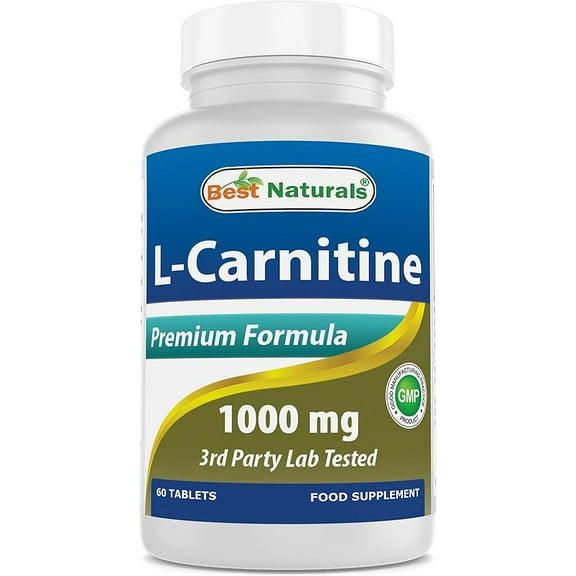 Best Naturals L-Carnitine 1000 mg 60 Tablets