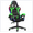 Green With LED Lights, variant on Bigzzia Gaming Chair with LED Lights, Adjustable Headrest & Lumbar Support, Height Adjustable, Black