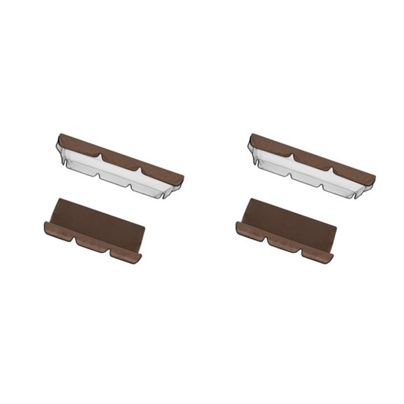Kit de toldo columpio Wosthever Resistente al Agua Duradero Marrón 2piezas