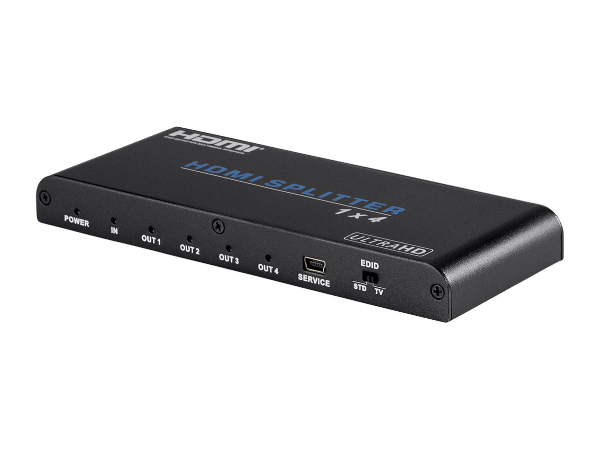 Blackbird 4k Pro 1x4 Hdmi Splitter With Hdcp 2.2 And Edid Support Walmart Canada