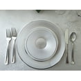 thumbnail image 6 of " OCCASIONS " 720 Pcs set (120 guest) Wedding Disposable Plastic Plate and Silverware Combo 10" + 7" + Silver Silverware (Double Fork) (Belize in White Pearl & Silver), 6 of 9