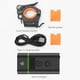 thumbnail image 4 of Faro delantero de bicicleta recargable 1800 lúmenes Lámpara delantera impermeable de aleación de aluminio | 4 cuentas LED T6 | 5 modos de luz | Carga USB tipo C | Batería de 4800 mAh | Luz de, 4 of 8