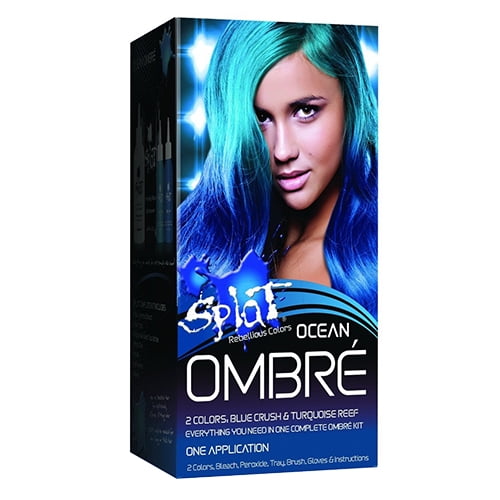 Splat Rebellious Colors Ocean Ombre Blue Crush And Turquoise Reef Hair Colo...