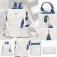 thumbnail image 6 of Women Anti-Theft PU Backpack Purse, Convertible Tassel Shoulder Backpack Bag, Lightweight Multi Pocket Travel Backpack for Ladies, 6 of 7