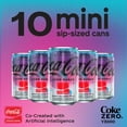 thumbnail image 3 of Coca-Cola Zero Sugar Y3000 Fridge Pack Cans, 7.5 fl oz, 10 Pack, 3 of 11