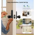 thumbnail image 6 of Veise Keypad Door Knob Lock, Keyless Entry Digital Lock with Handle, Electronic Knob for Front Door & Bedroom, Easy Installation, Auto-Locking, Passage Mode, Matte Black, 6 of 8