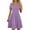 sundresses for women#01Purple, variant on yoeyez Sun Dresses for Women 2025 Square Neck Pleated Ruffle Dress with Pockets Solid Color Short Sleeve Sun Dress Summer Beach Fashion Dresses Hot Pink,M