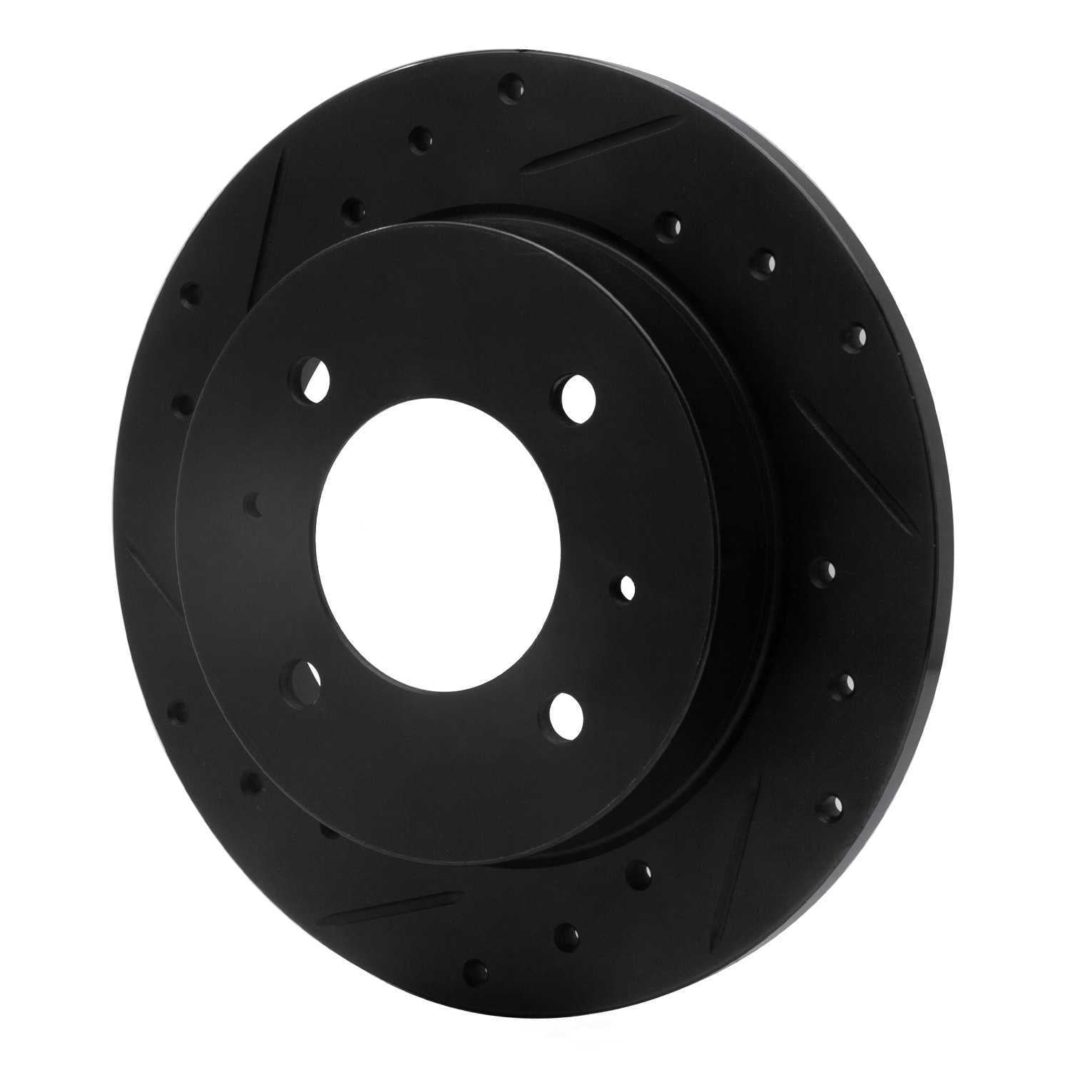 Dynamic Friction Company 633-03010L DFC Brake Rotor - Drilled And Slotted - Black