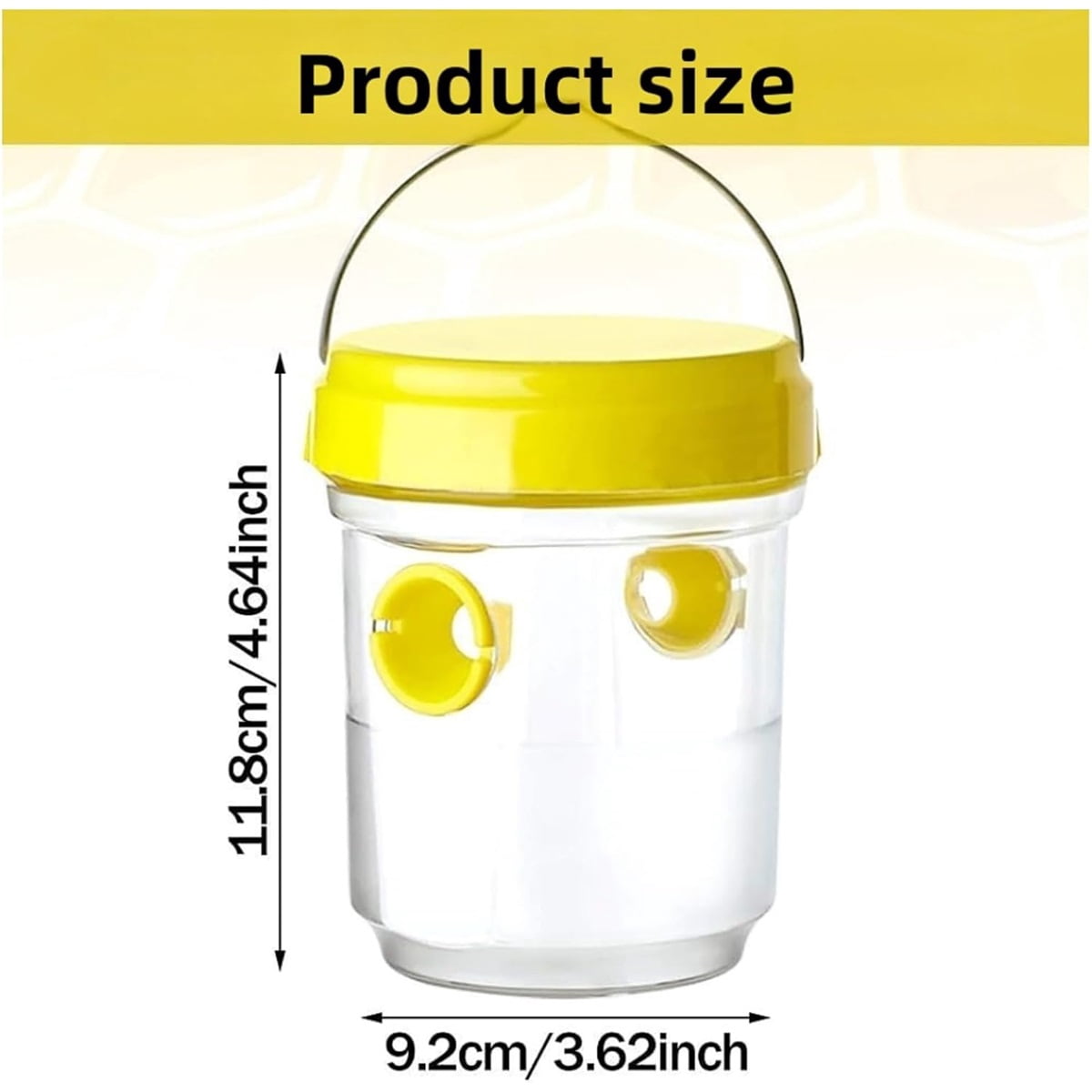 Sugagale Wasp Traps Outdoor Hanging, Reusable Yellow Jacket & Hornet Trap, Carpenter Bee & Insect Catcher for Yard, Garden, Patio
