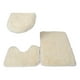 thumbnail image 5 of Advancent 3x exquisitas alfombras de baño antideslizantes hechas a mano textura fuerte absorción de agua juego de alfombrillas de baño Beige Beige 2piezas, 5 of 6