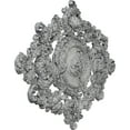 thumbnail image 3 of 22 1/2"W x 30 3/8"H x 1 1/2"P Katheryn Ceiling Medallion, Hand-Painted Ultra Pure White Crackle, 3 of 6
