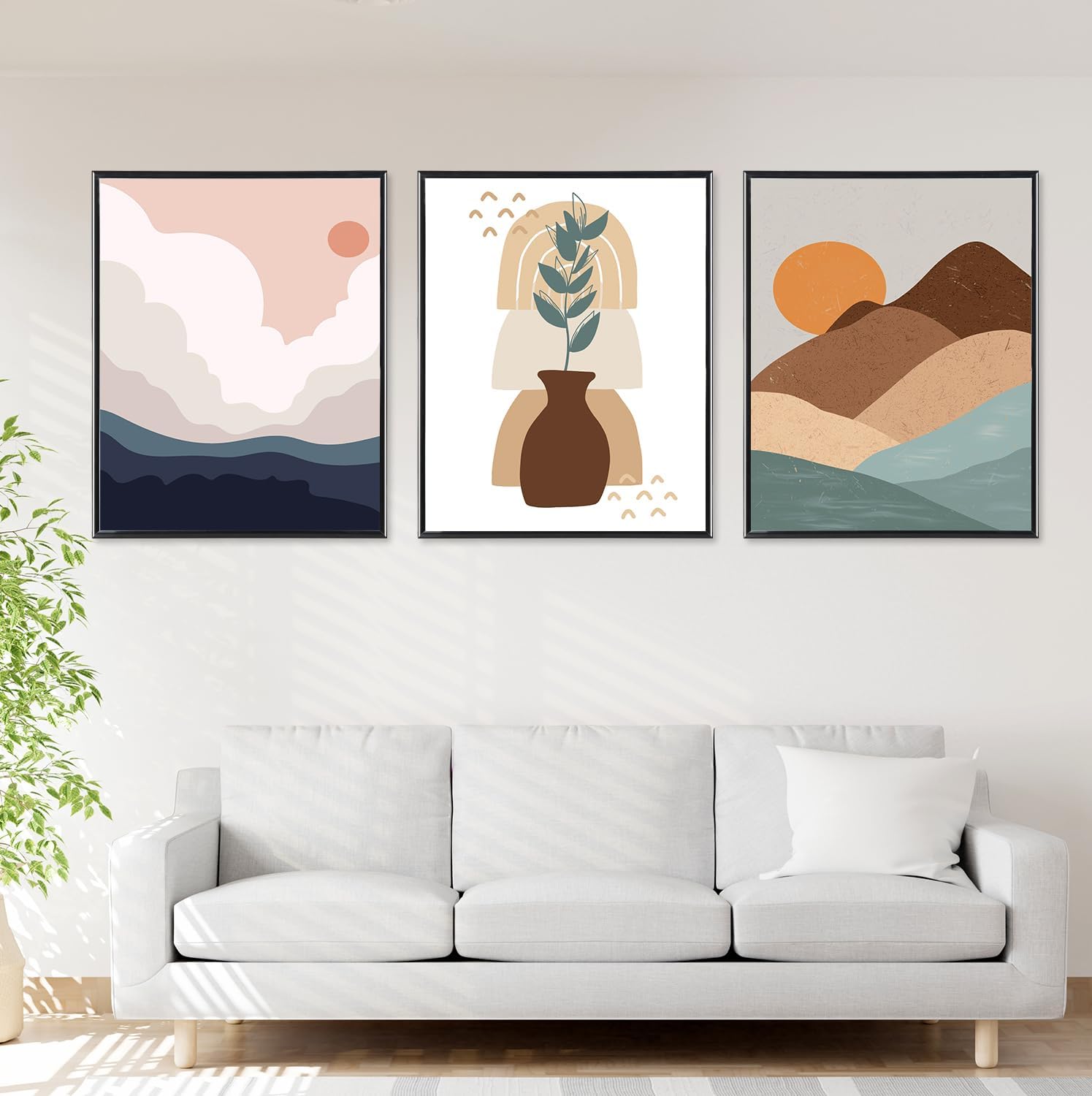 KAIWIN Poster Frames 16x20, Set of 3, Black photo 3