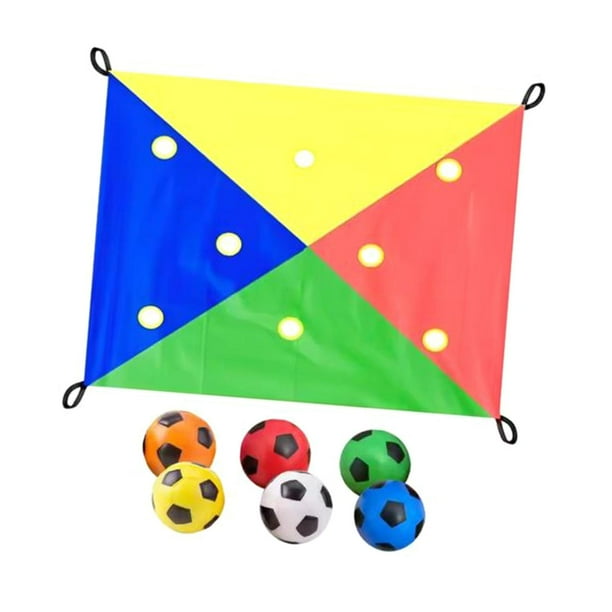 Juego de lona con agujeros y pelota: mejora las habilidades sociales, actividades de ejercicio y juego de trabajo en equipo para fiestas familiares en