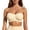 A-Beige85, variant on Women's Strapless Bras Scalloped Neckline Front Closure Seamless Bra Wireless Supportive Daily Minimalist Bras