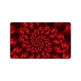 thumbnail image 2 of CADecor Red Glossy Spiral Fractal Indoor/Outdoor Doormat Decor Rug 30x18 inches, 2 of 2
