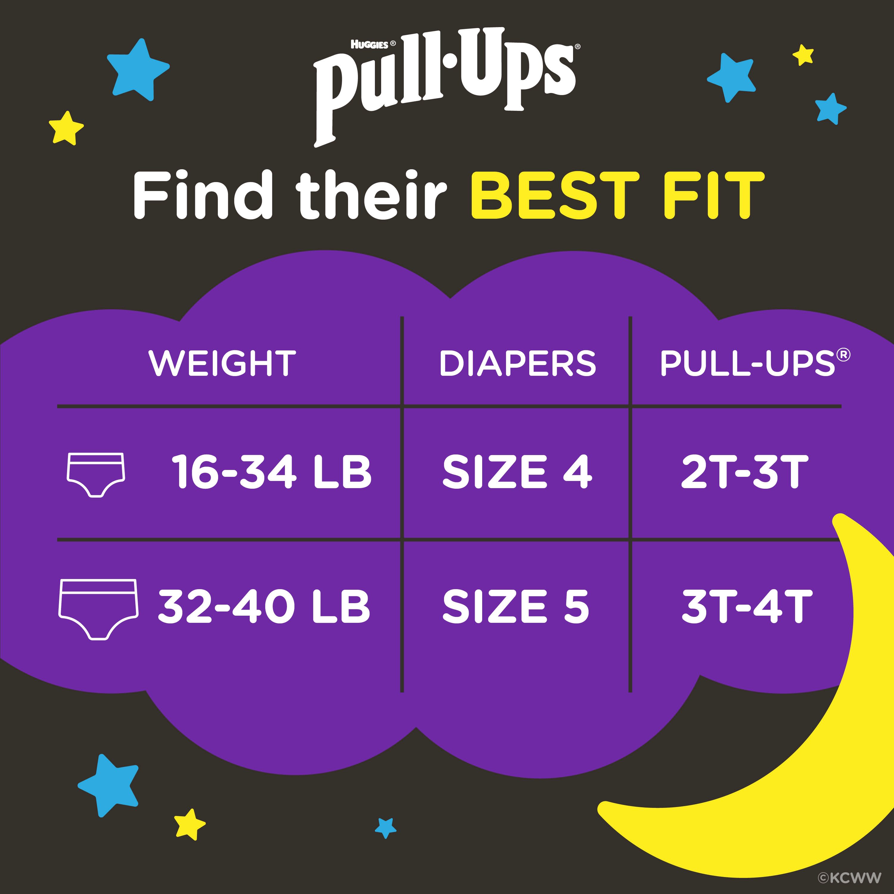 Pull-Ups Boys' Night-Time Training Pants, 2T-3T (16-34 lbs), 68 Ct (Select for More Options) - image 4 of 12