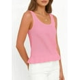 thumbnail image 4 of PRETTYGARDEN Womens Spring Crochet Tops Summer Sleeveless Scoop Neck Boho Sweater Tank Top Cute Beach Vacation Clothes, 4 of 10