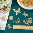 thumbnail image 3 of DIY Jewelry Making Finding Kit Including 100Pcs 4 Styles Iron Filigree Joiners & Pendant Etched Metal Embellishments Butterfly Golden 21~42x10.5~59x0.15~1.5mm Hole: 1.8~3mm 100pcs/box, 3 of 9