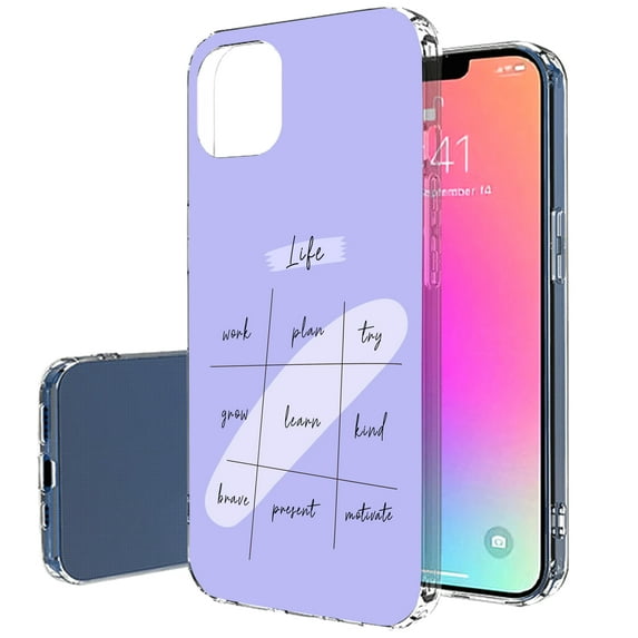 TalkingCase Slim Case for Apple iPhone 13 Pro, Slim Thin Gel Tpu Cover, Tic Tac Toe 2 Print, Light Weight, Flexible, Soft, Anti-Scratch, Printed in USA