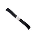 thumbnail image 2 of Mens 18-24mm Silicone Rubber Watch Strap Band Waterproof with Deployment Clasp Buckle Chic, 2 of 5