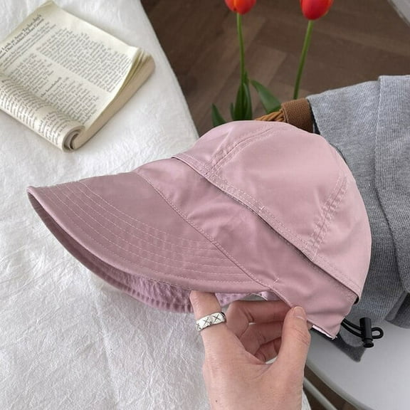 CoCopeaunts Foldable Wide Brim Sun Hat For Men Women Summer Visors Hat Wide Large Brim Sunshade Hats Femme Outdoor Beach UV Protection Caps