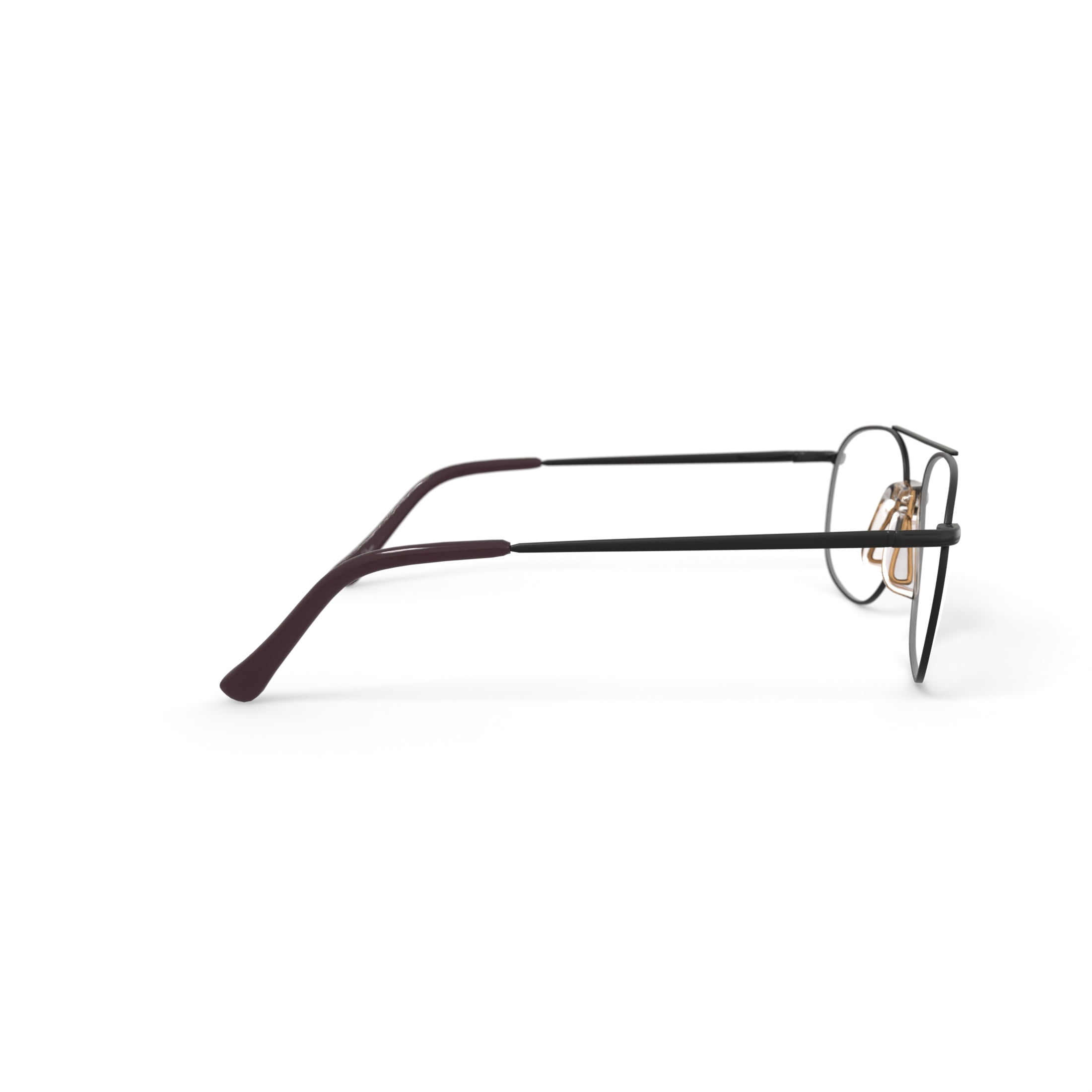 Via Milano Men's Kyle Square Prescription Eyeglasses with Case, Brown
