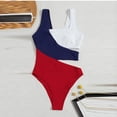 thumbnail image 4 of Birdeem Womens Sexy Waist Bikini Contrast Color One-Piece Swimsuit, 4 of 12