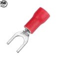 thumbnail image 3 of 250pcs Insulated Electrical Wire Terminals Crimp Fork Connector Set, for Power Cable Connection in Machinery, Home Appliance with Computers, SV1.25 4, 0.5 1.5mm² Wire Range, 3 of 7