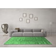 thumbnail image 3 of Ahgly Company Indoor Rectangle Oriental Emerald Green Industrial Area Rugs, 2' x 4', 3 of 4