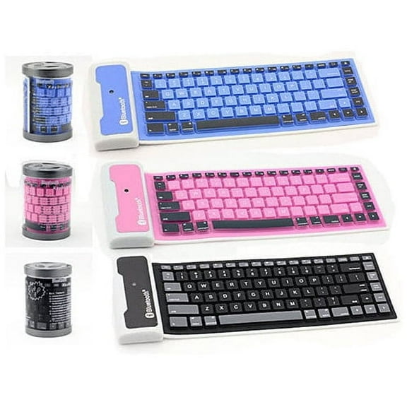 Type Out Of A Box With Flexible Silicone Bluetooth Keyboard