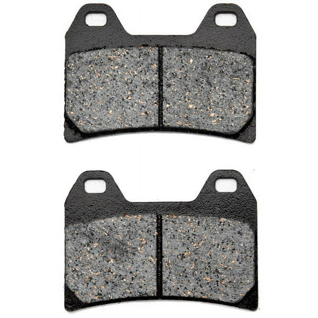 KMG Front Brake Pads Compatible with 2002 KTM Duke II 640 Black/Orange - Non-Metallic Organic NAO Brake Pads Set