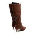 thumbnail image 4 of Charter Club Womens Cruelaa Zipper Faux Leather Knee-High Boots, 4 of 5