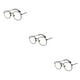 thumbnail image 2 of Gafas de sol cuadradas Qarigey para hombres y mujeres Lentes polarizadas negro anti-azul, 2 of 6