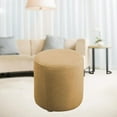 thumbnail image 4 of Stretch Ottoman Slipcovers  Ottoman Covers Removable Footstool Covers Storage Ottoman for Living Room - White, 4 of 6