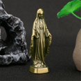 thumbnail image 5 of Estatua de latón, estatuas de la Madre Bendita de regalo católico para decoración de mesa de oficina en casa del coche, tablero de instrumentos del coche, 5 of 5