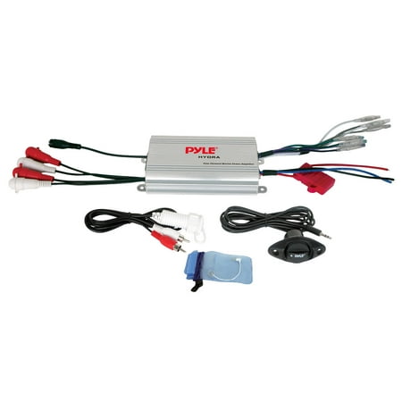 Pyle PLMRMP3A - 4 Channel Waterproof MP3 Marine Power (Best Marine Amplifier For The Money)