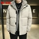 thumbnail image 2 of 2024 invierno nuevo polar cálido grueso parkas hombres moda con capucha cuello de piel chaqueta parka a prueba de viento abrigo hombres chaqueta casual clásica hombres, 2 of 5