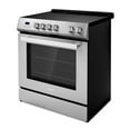 thumbnail image 5 of Cosmo 30 in. Stellar Collection 4.9 cu. ft. Electric Range with 4 Burner Glass Cooktop and Convection Oven in Stainless Steel, 5 of 15