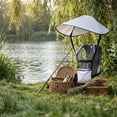 thumbnail image 4 of Fishing Umbrella Hat, Large Size Sun Protection, Hands-Free Umbrella For Golf, Camping, Outdoor Activities, 4 of 5