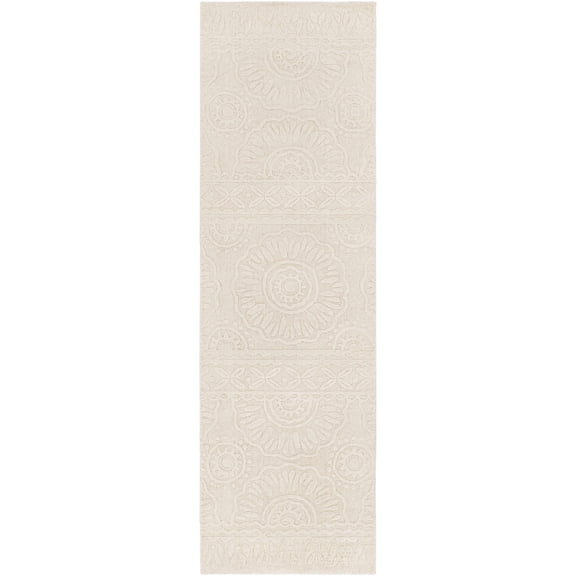 BoutiqueRugs Beighton Contemporary Runner Rug - Beige, Peach - 2'6" x 8' Runner